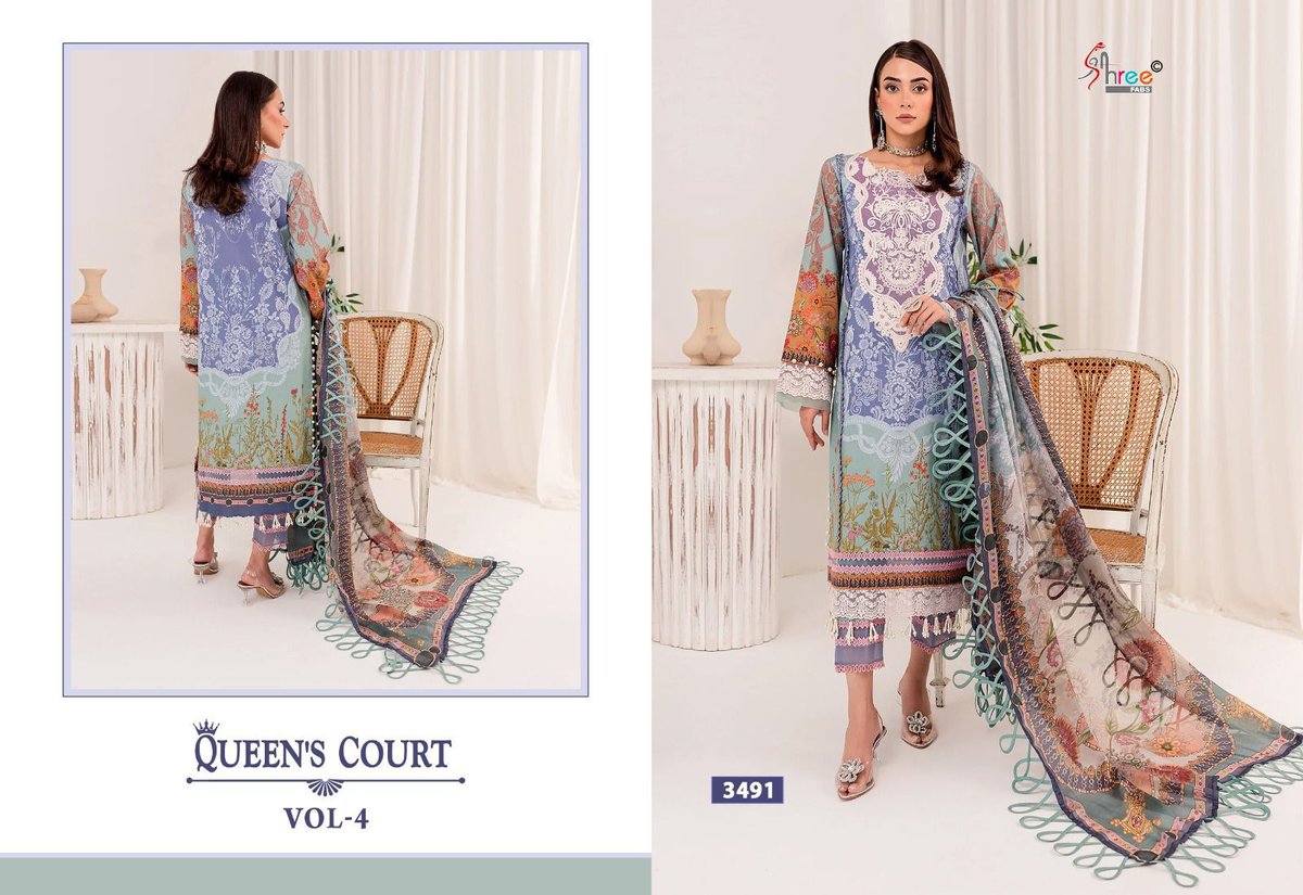 SHREE FAB QUEENS COURT VOL-4 3491 TO 3497 1