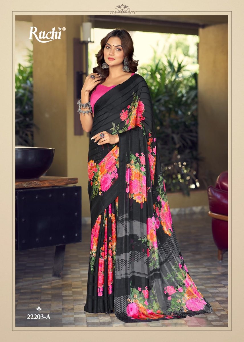 RUCHI VARTIKA SILK BLACK SPECIAL 22201-A TO 22206-A 3