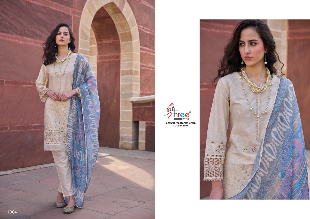 SHREE FAB MARIA B EXCLUSIVE READYMADE COLLECTION 1001 TO 1004 4
