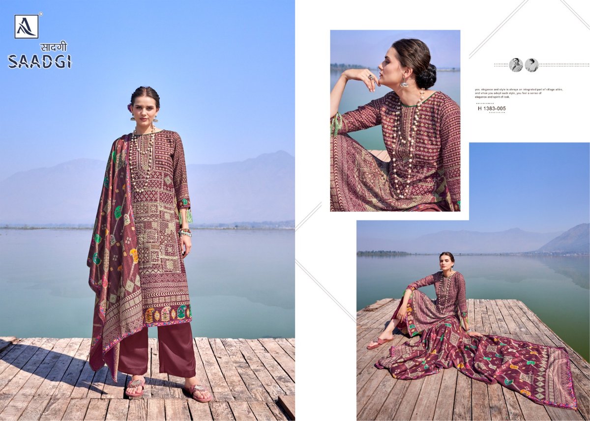 Alok Suit Saadgi 1383-001 to 1383-006 Series 5