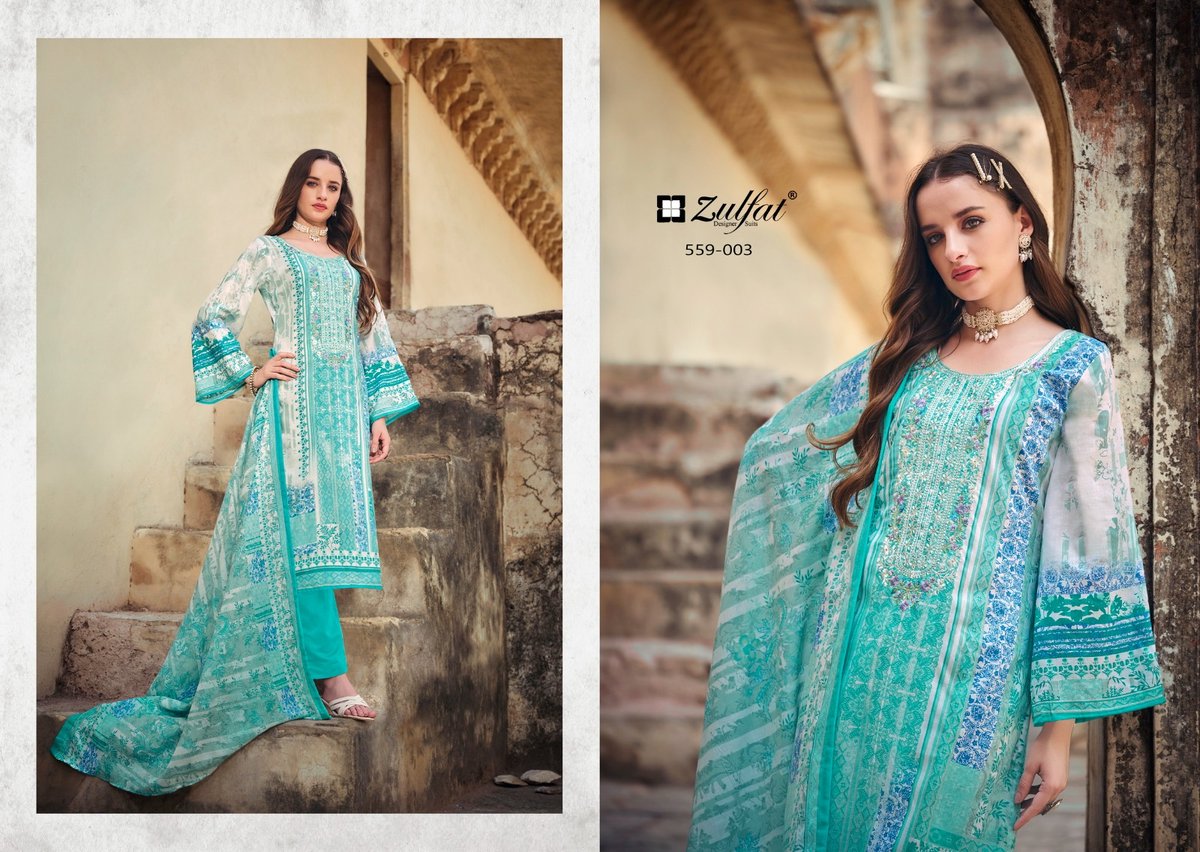 ZULFAT DESIGNER ROZEEN 559-001 TO 559-008 3