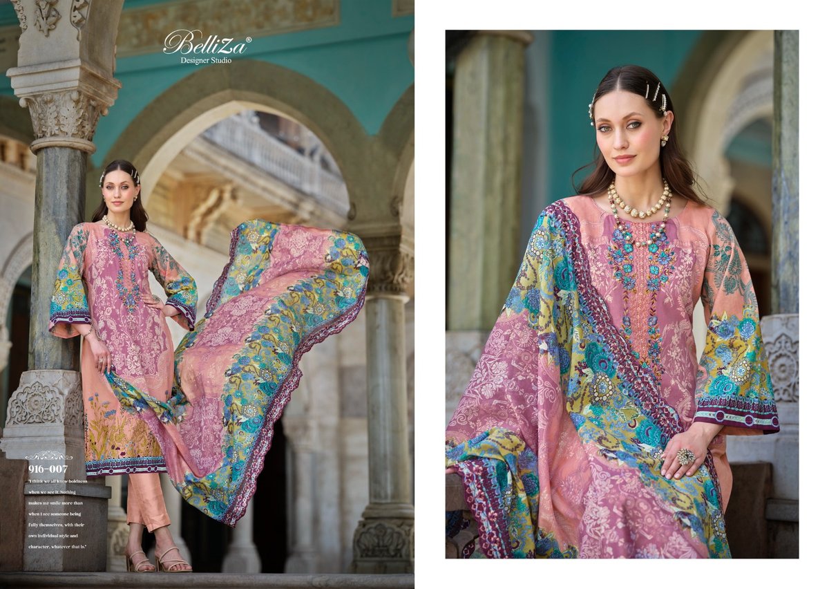 BELLIZA DESIGNER GUZARISH VOL-8 916-001 TO 916-008 7