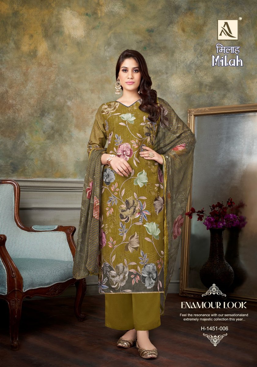 ALOK SUIT MILAH H-1451-001 TO H-1451-006 6