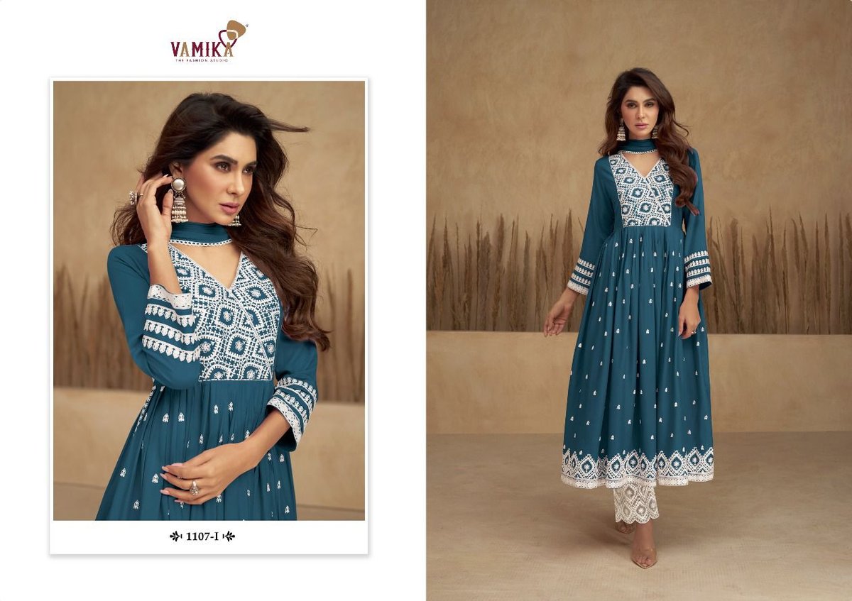 Vamika Fashion Aadhira Vol-5 Gold 1107 Colors 4