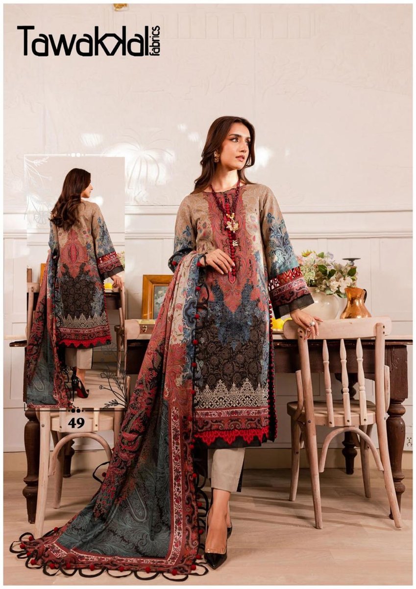 TAWAKKAL FABRICS MEHROZ LUXURY HEAVY COTTON COLLECTION VOL-5 41 TO 50 9