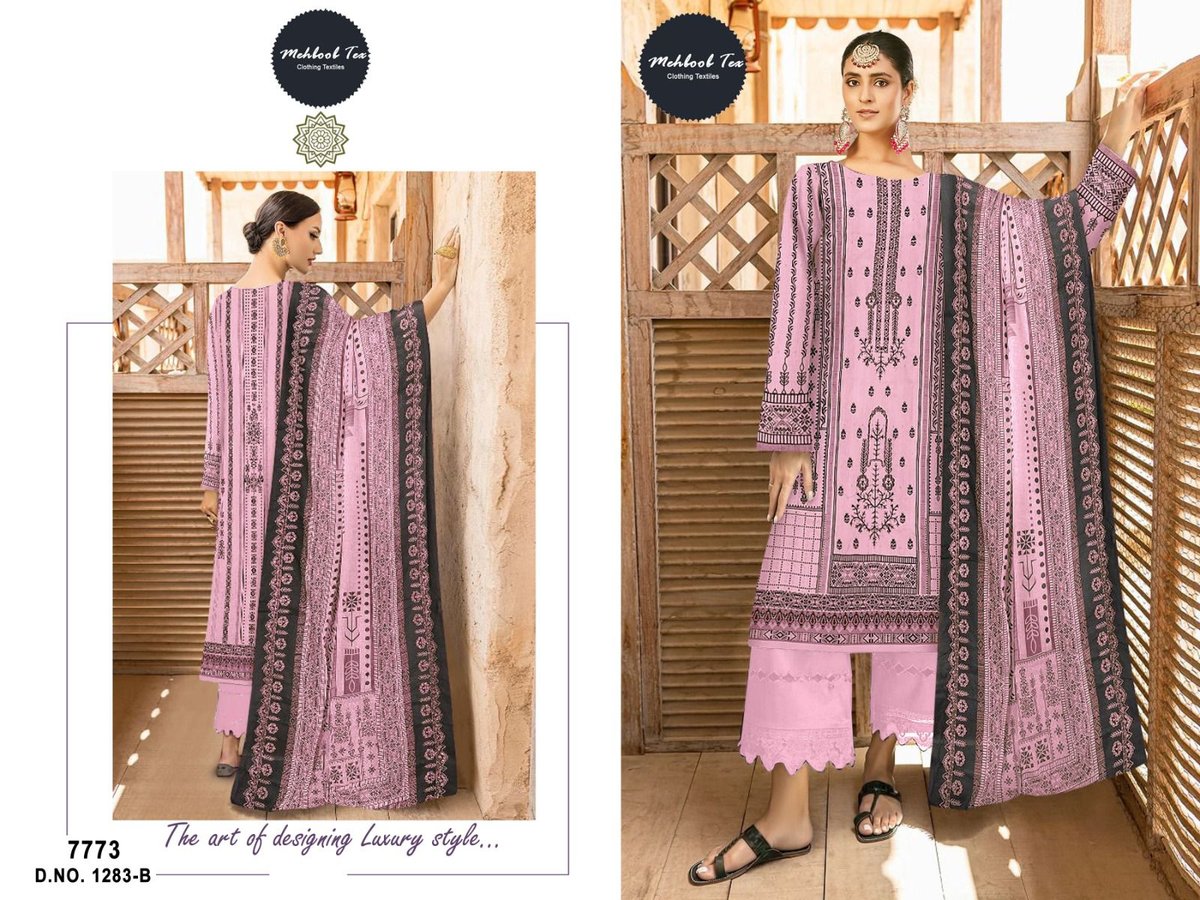 MEHBOOB TEX CHEVRON LUXURY LAWN COLLECTION 1283-A TO 1283-C 2