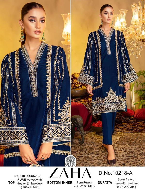 Zaha Aafiya Vol-2 10218 Colors