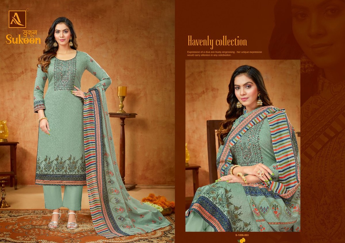 Alok Suit Sukoon 1006-001 to 1006-008 Series 3