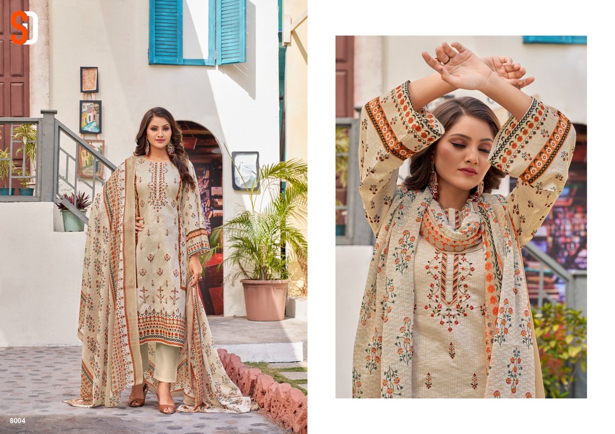 SHARADDHA DESIGNER BIN SAEED VOL-8 8001 TO 8006 4