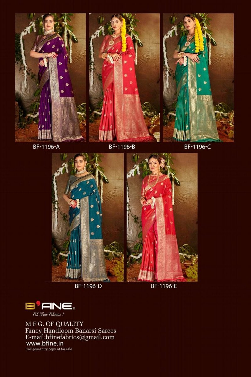 B FINE SAREE BHUMIKA BF-1196-A TO BF-1196-E 6