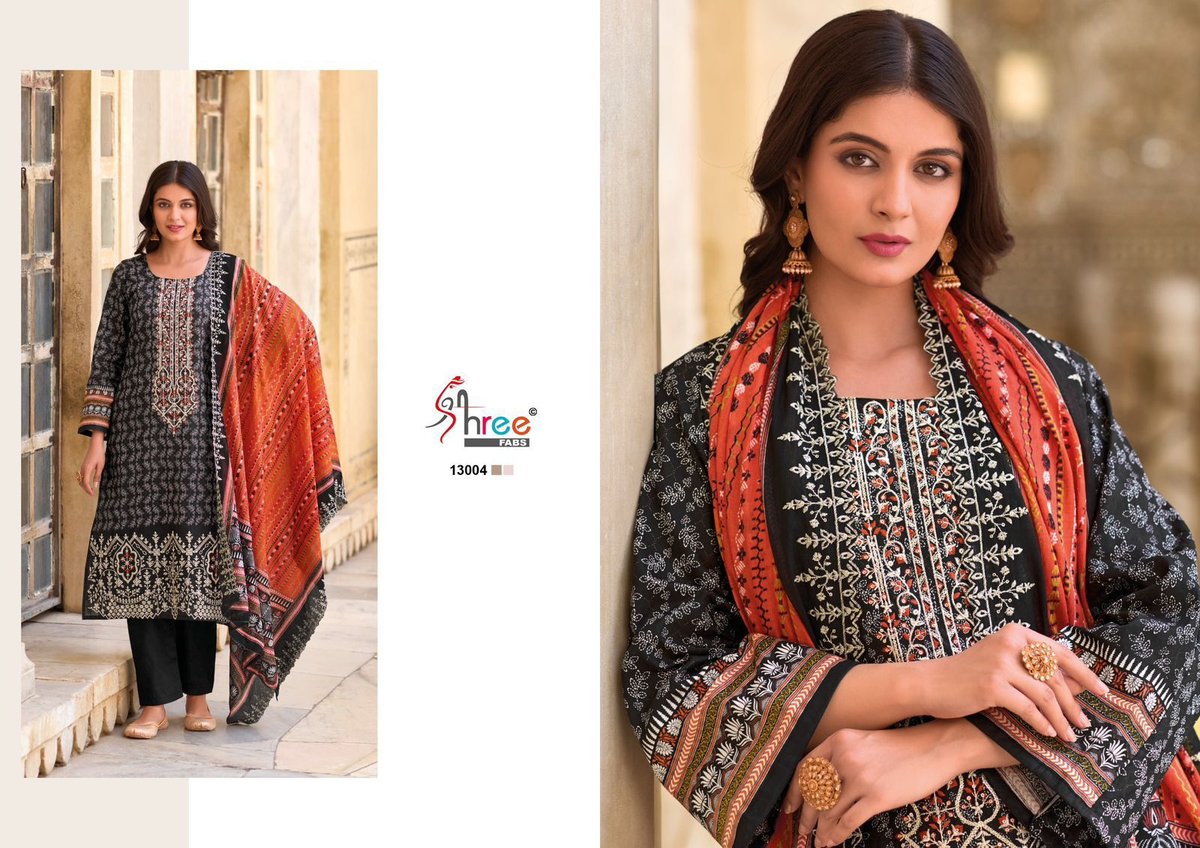 SHREE FABS BIN SAEED LAWN COLLECTION VOL-13 13001 TO 13006 4