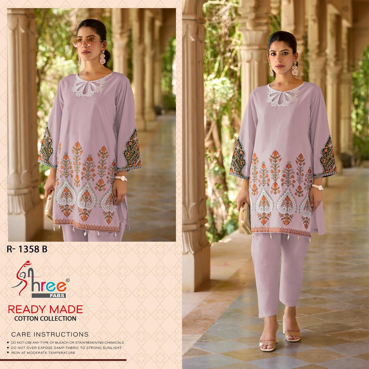 SHREE FAB READY MADE COTTON COLLECTION R-1358-A TO R-1358-D 2