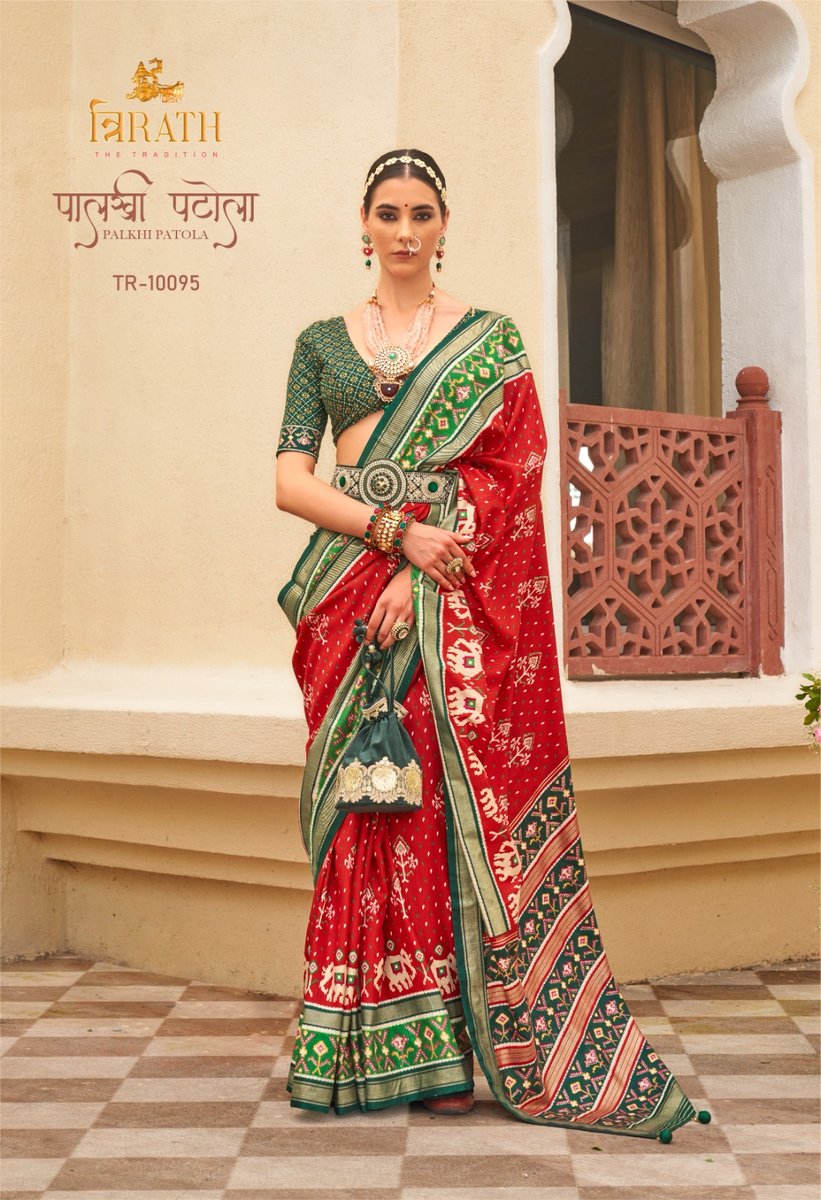 Trirath Labh Palkhi Patola 10095-10103 Series 1