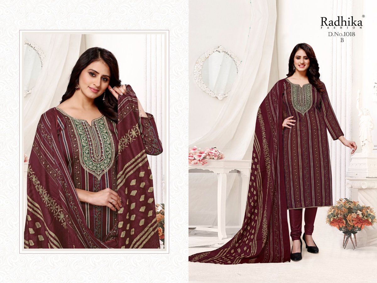 RADHIKA FASHION AZARA NIGAHE 1018-A TO 1018-D 2