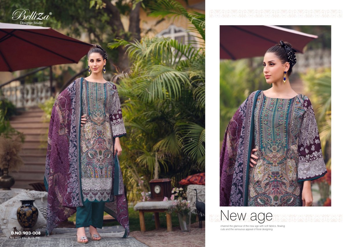 BELLIZA DESIGNER NAIRA VOL-45 903-001 TO 903-008 8
