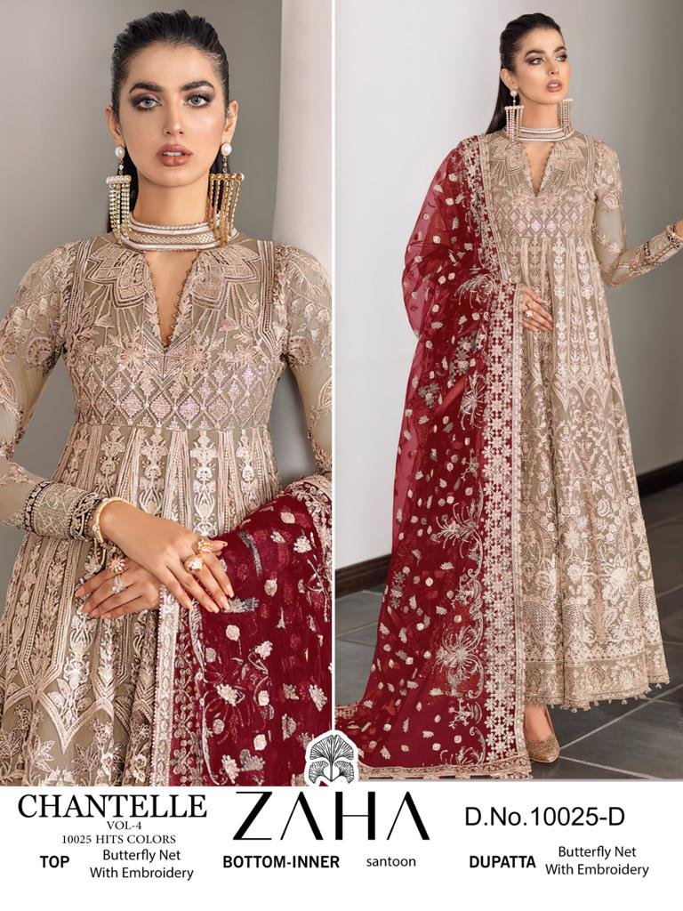 Zaha Chantelle Vol-4 10025 Hit Colors 7