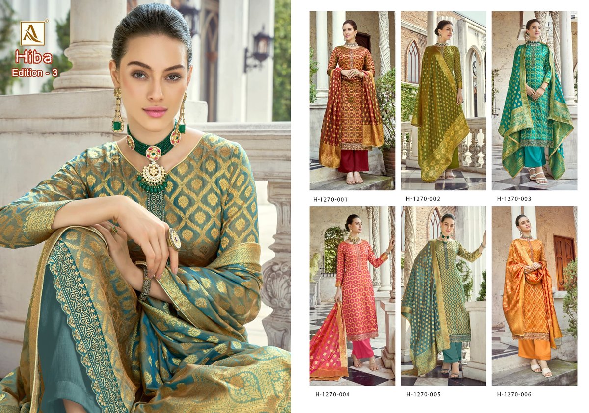ALOK SUIT HIBA-3 H-1270-001 TO H-1270-006 7