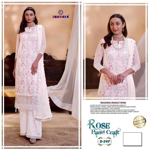 Shanaya Fashion Rose Hand Craft S-147 Design