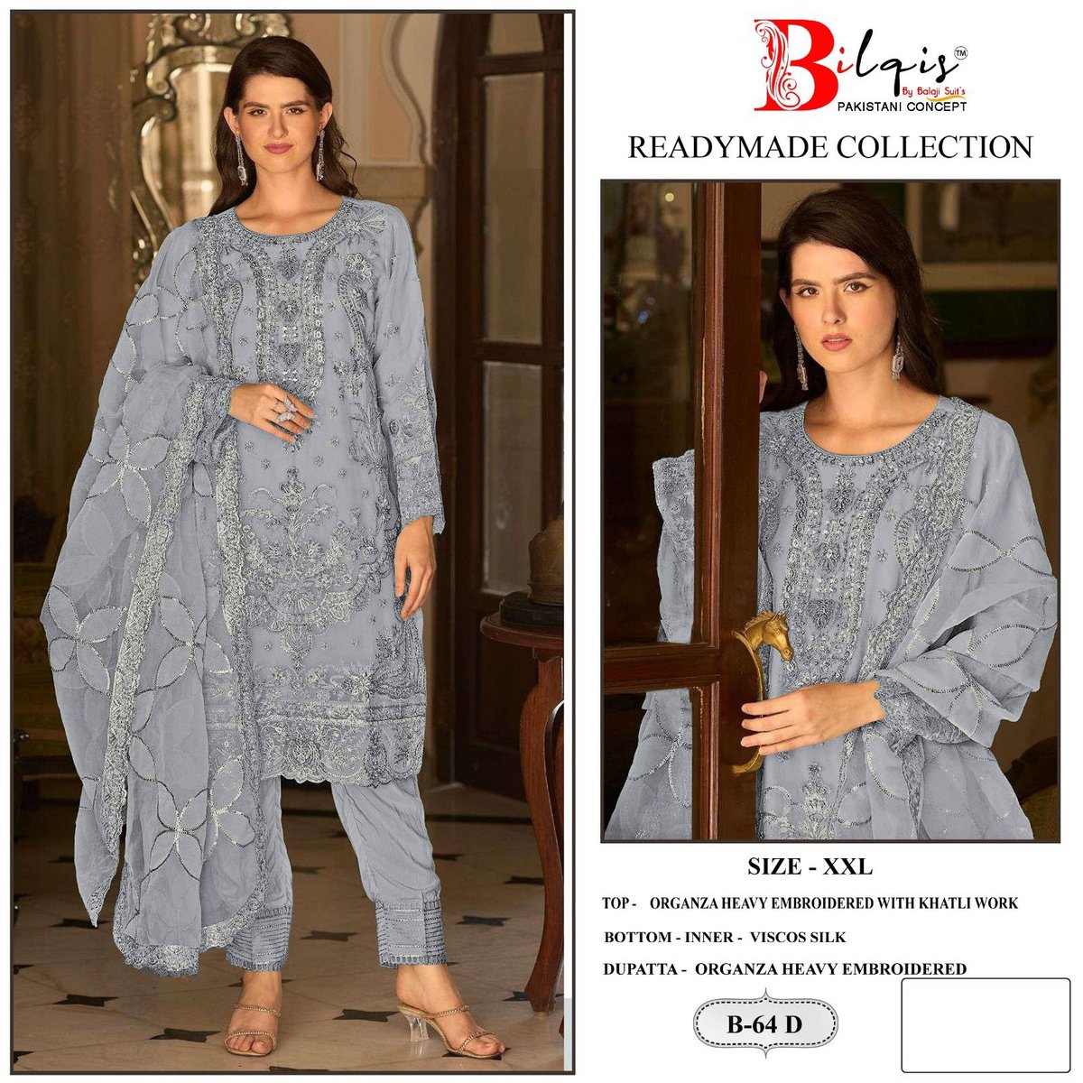 BILQIS READYMADE COLLECTION B-64-A TO B-64-D 4