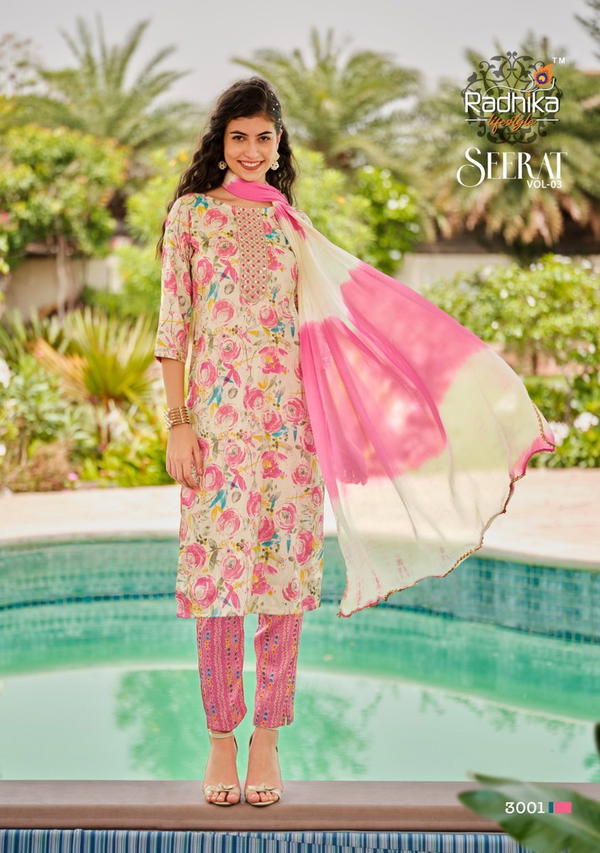 Radhika Lifestyle Seerat Vol-3 3001-3008 Series