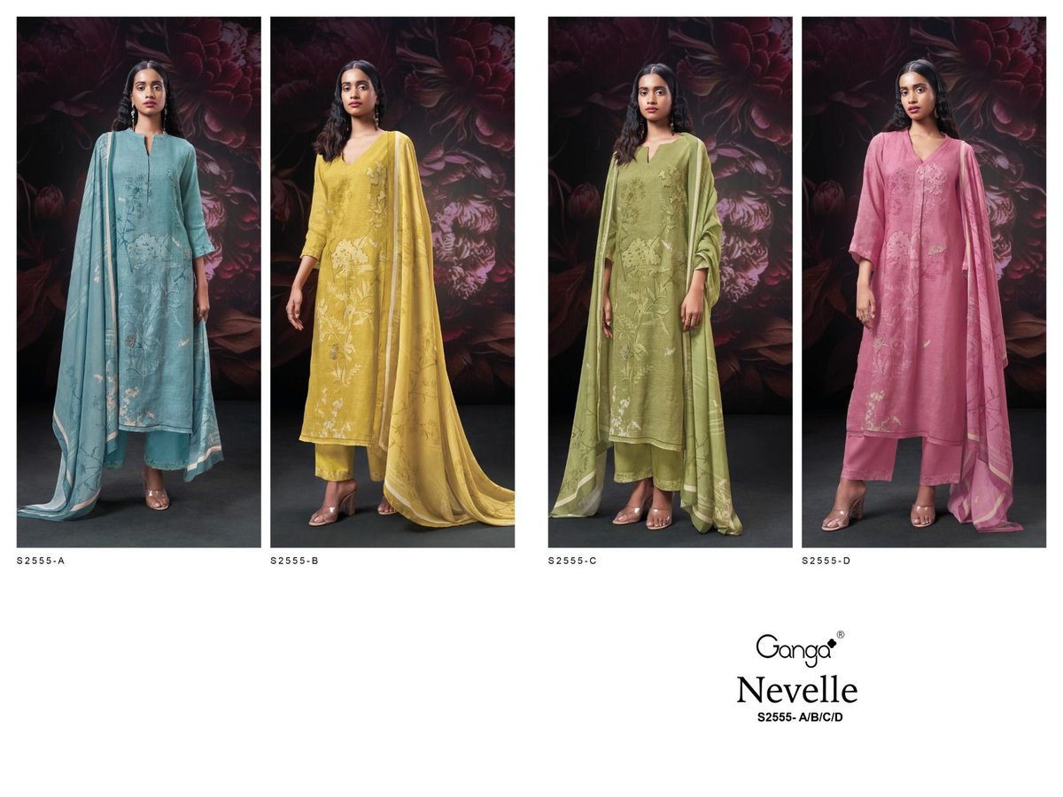 GANGA NEVELLE S-2555-A TO S-2555-D 5