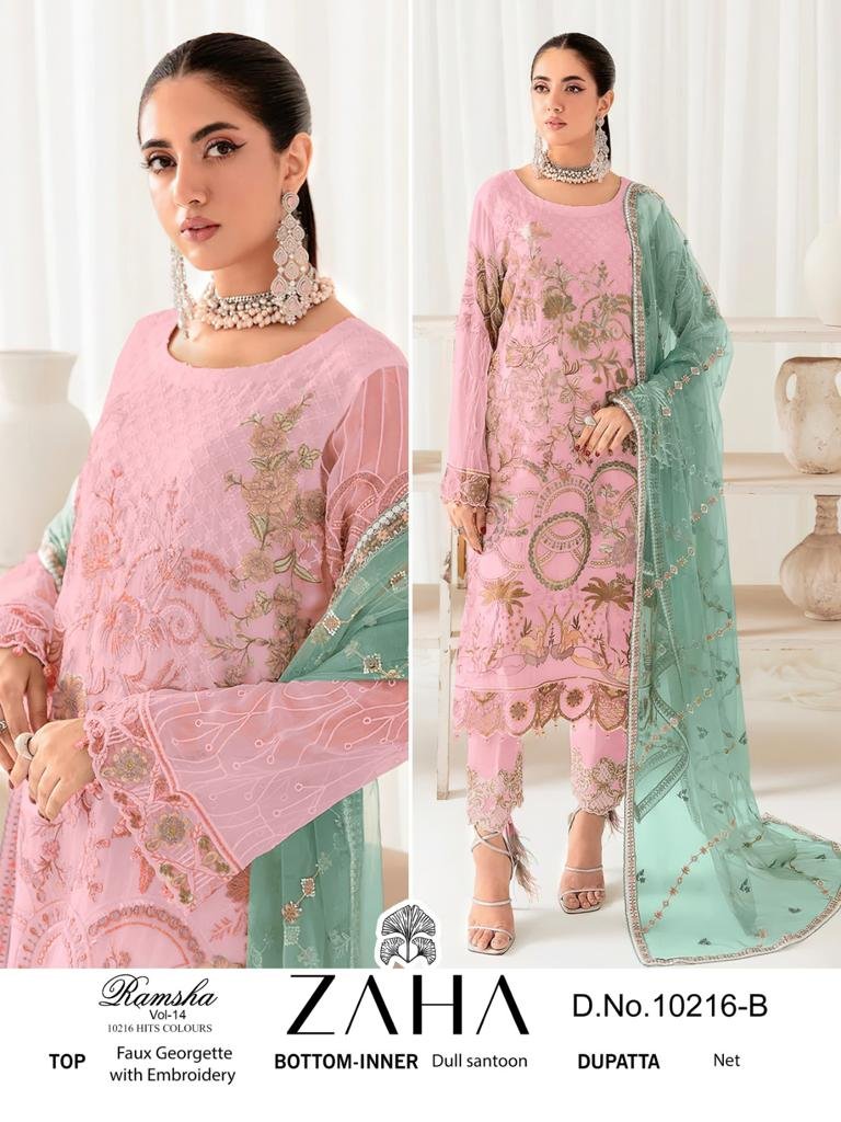 Zaha Ramsha Vol-14 10216 Colors 3