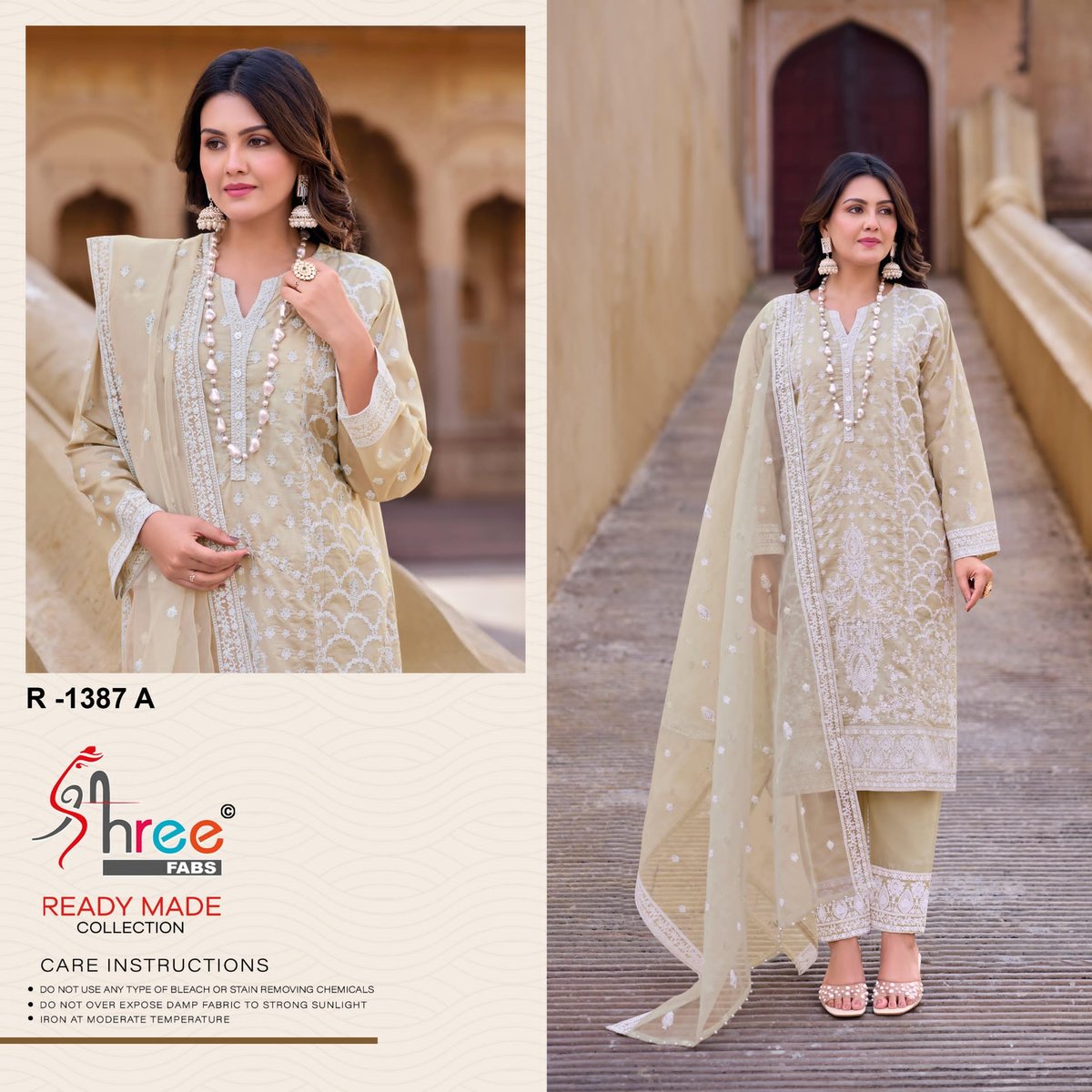 SHREE FAB READY MADE COTTON COLLECTION R-1387-A TO R-1387-D 1