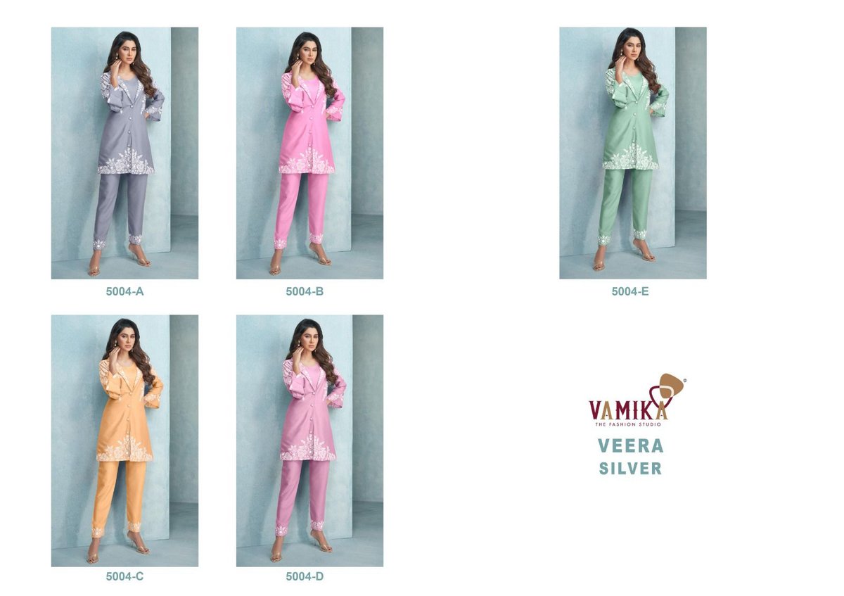 Vamika Fashion Veera Silver 5004 Colors 6