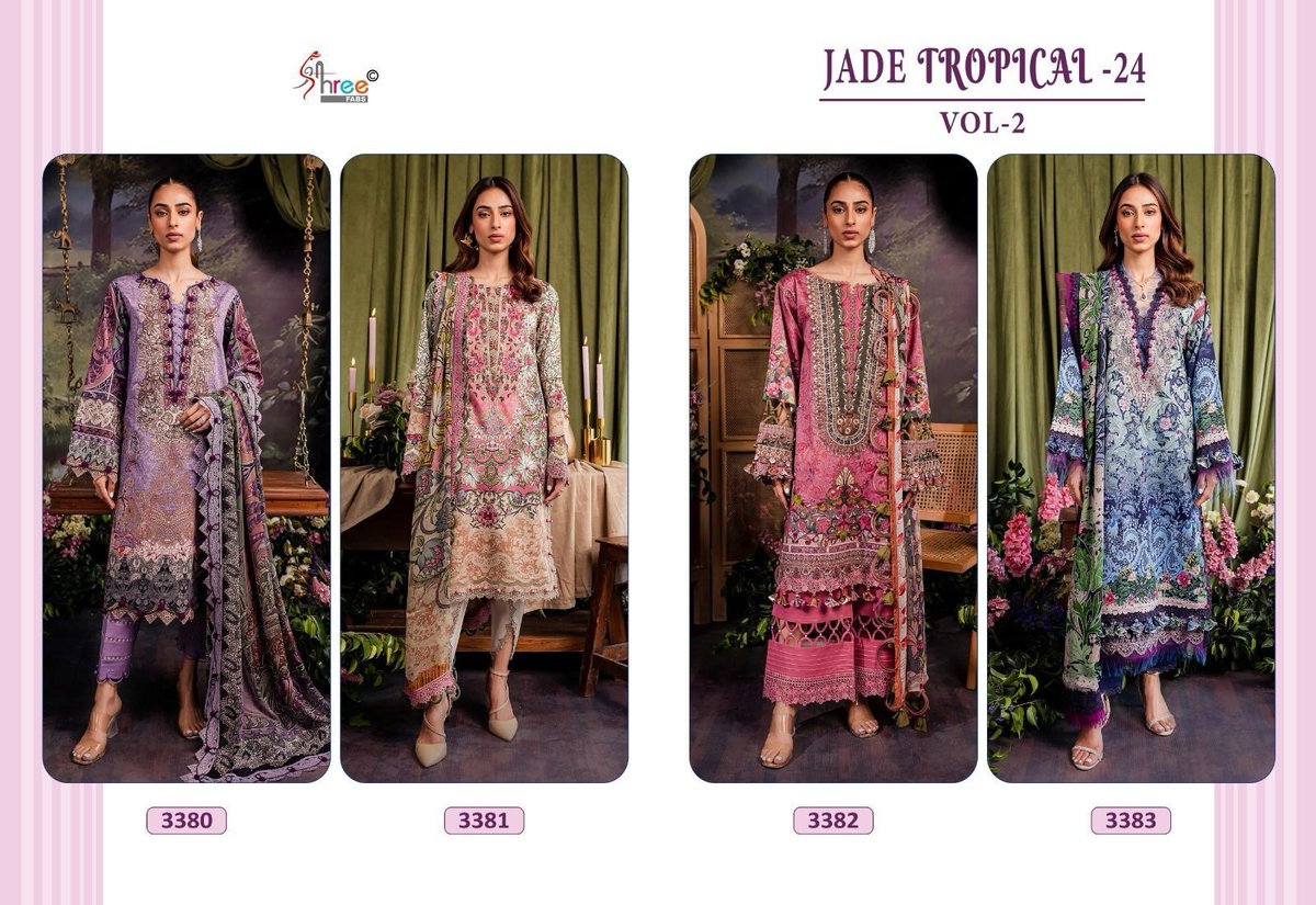 SHREE FAB JADE TROPICAL VOL-2 3380 TO 3383 5