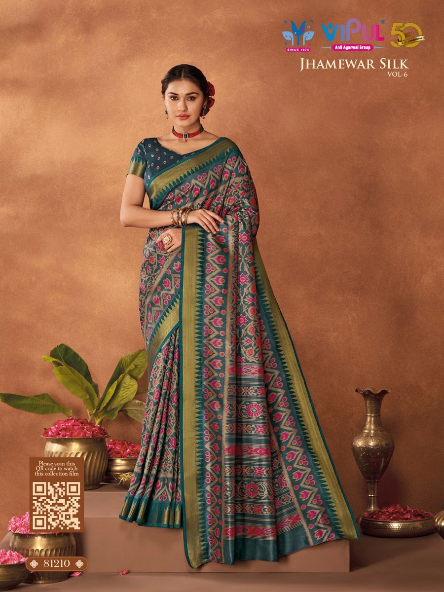 VIPUL JHAMEWAR SILK VOL-6 81207 TO 81218 4