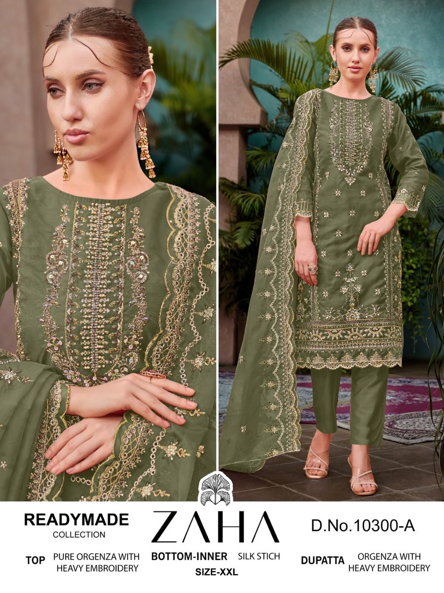 ZAHA READY MADE COLLECTION 10300-A TO 10300-D 1