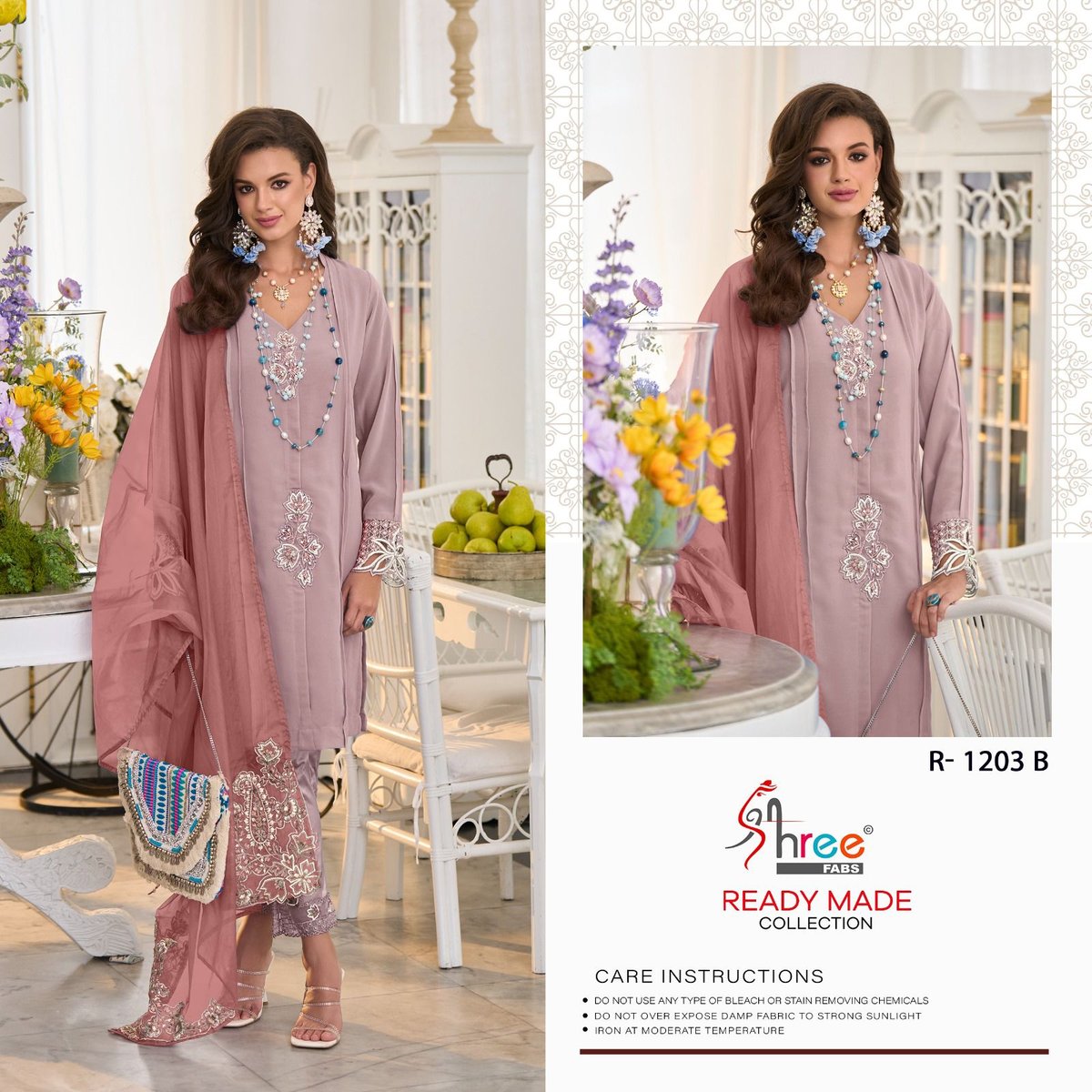 SHREE FAB READY MADE COLLECTION R-1203-A TO R-1203-D 2