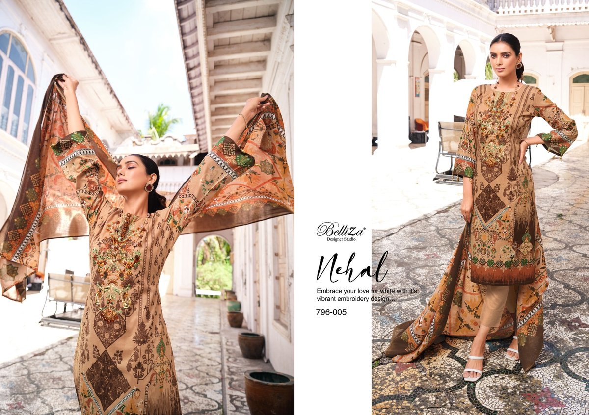 Belliza Designer Naira Vol-10 796-001 to 796-010 Series 5