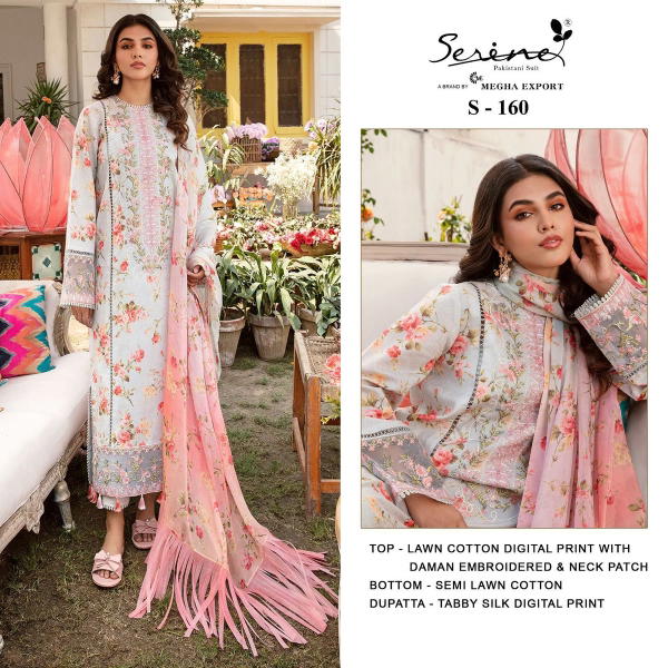 Serine Pakistani Suit S-160 Design