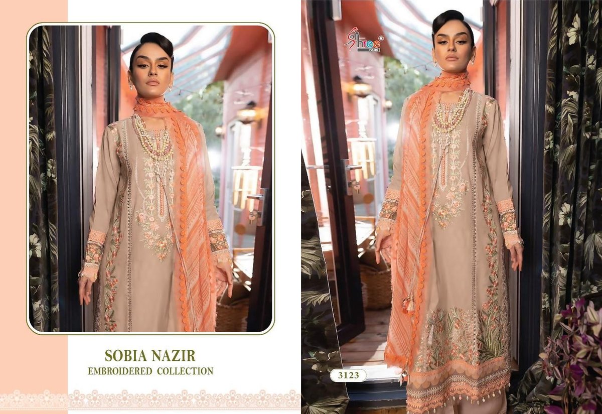 Shree Fab Sobia Nazir Lawn Collection 3118-3123 Series 6