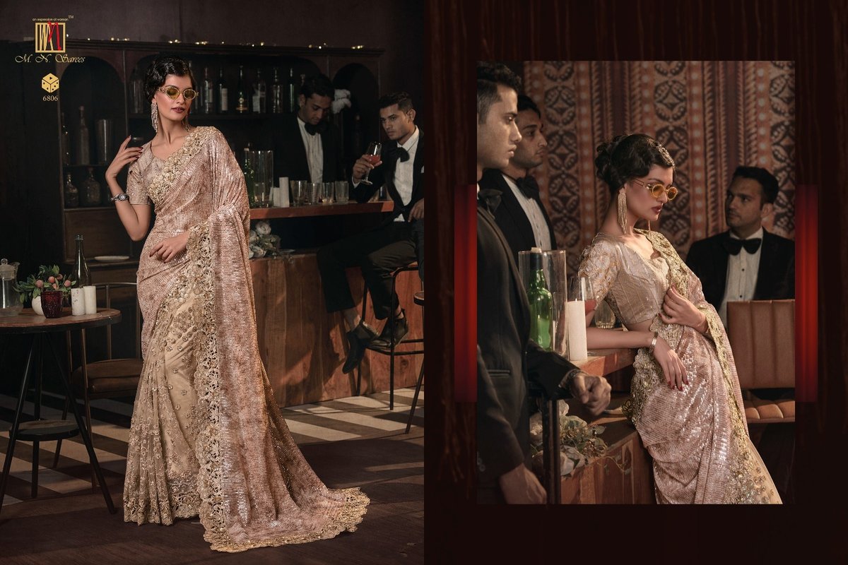 MN Saree Swarovski Vol-7 6801-6812 Series 6
