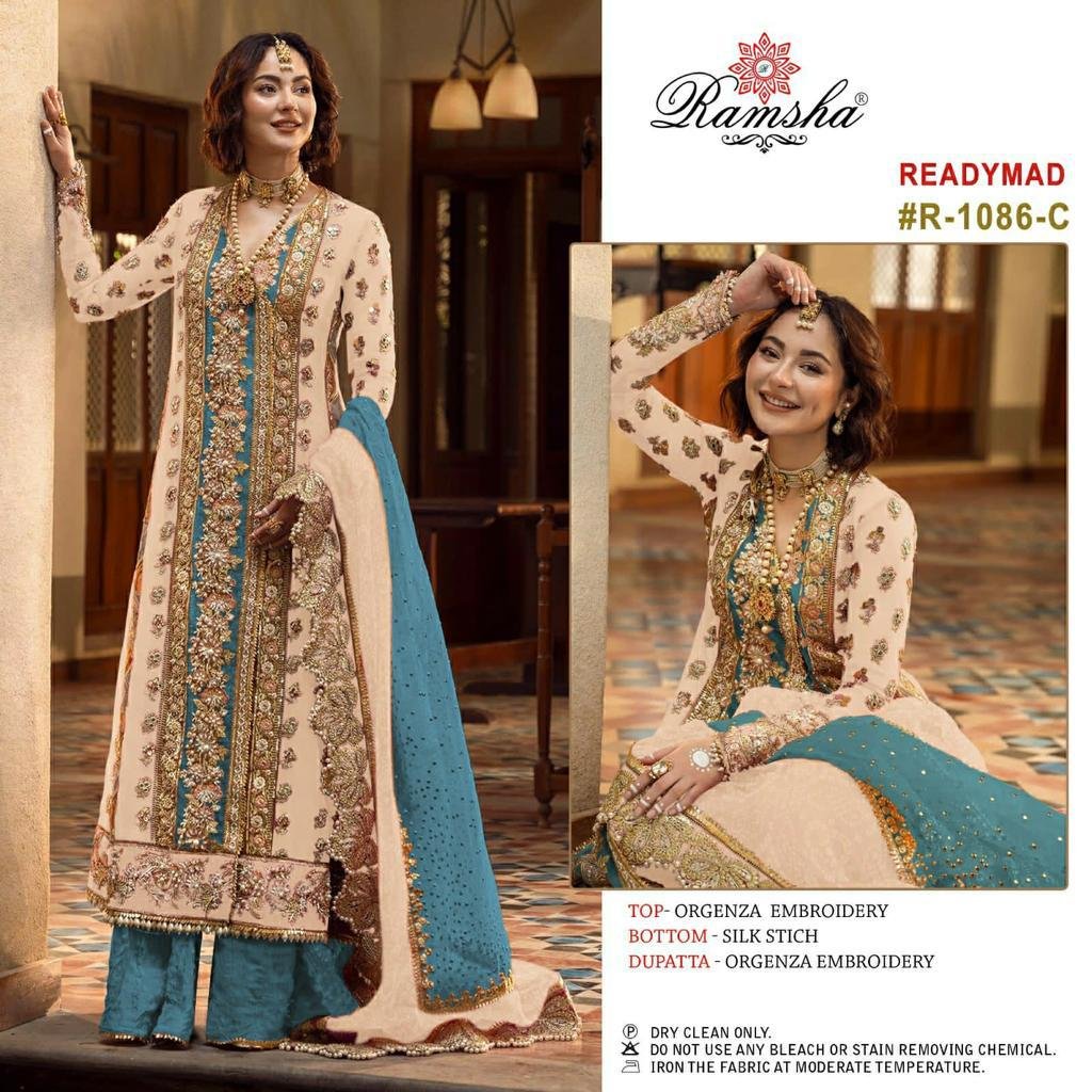 Ramsha Suit Ready Made R-1086 Colors 3