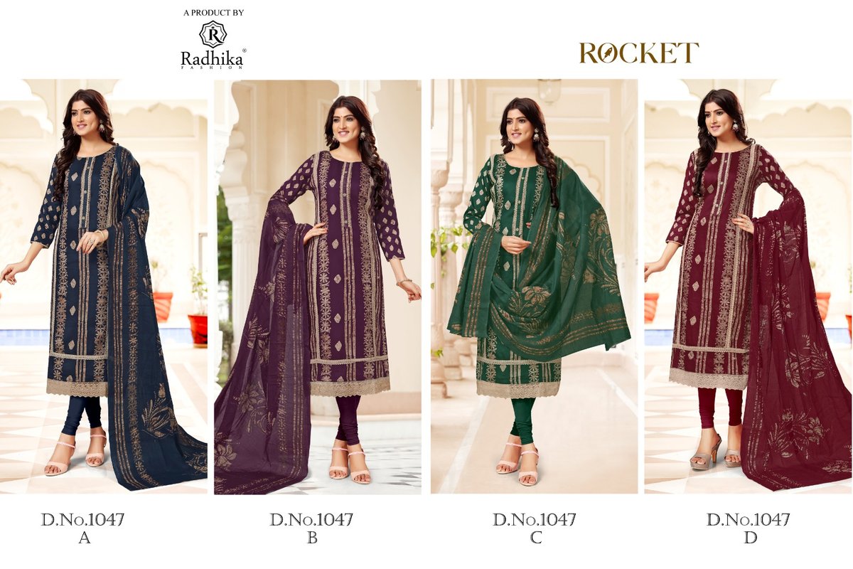 RADHIKA FASHION AZARA ROCKET 1047-A TO 1047-D 5