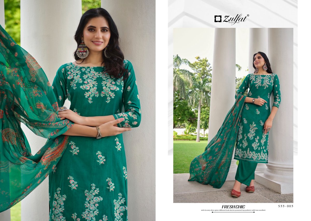 ZULFAT DESIGNER SAHELI 533-001 TO 533-008 3