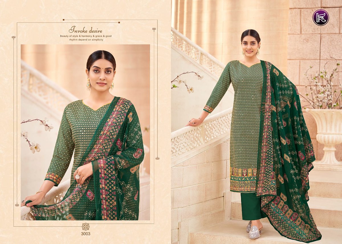 KALA FASHION ORANGE - 3 3001 TO 3004 3