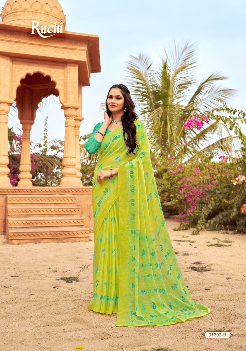RUCHI SAREE STAR CHIFFON 151 31201-A TO 31203-D 6