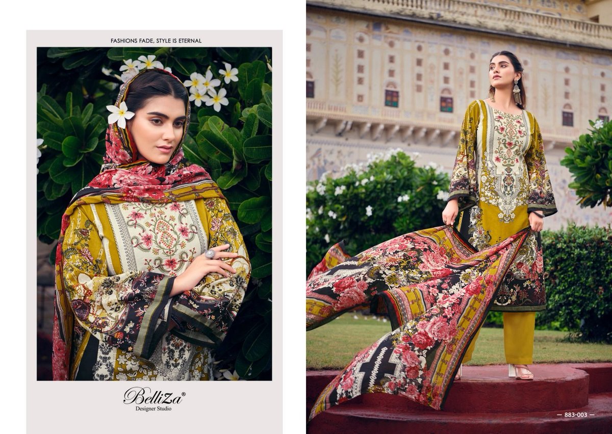 BELLIZA DESIGNER NAIRA VOL-37 883-001 TO 883-008 3