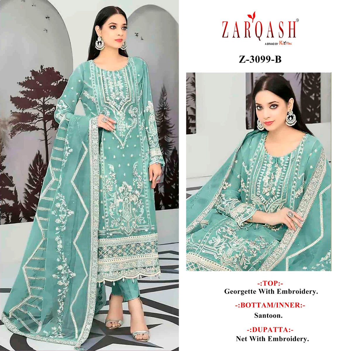 ZARQASH Z-3099-A TO Z-3099-C 2