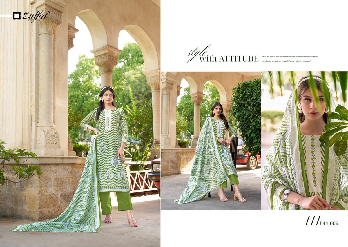 ZULFAT DESIGNER FARHANA VOL-4 544-001 TO 544-008 6