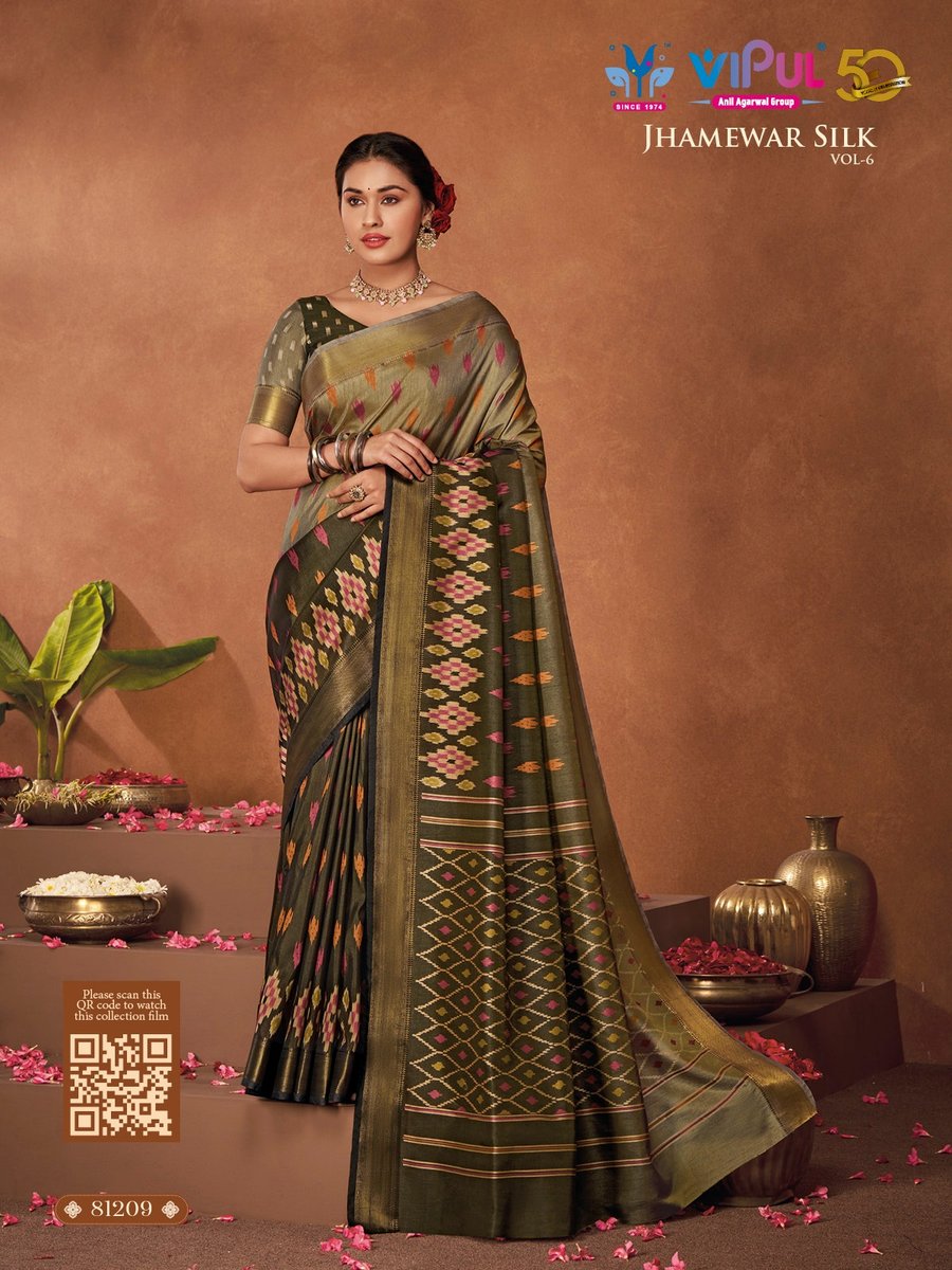 VIPUL JHAMEWAR SILK VOL-6 81207 TO 81218 3