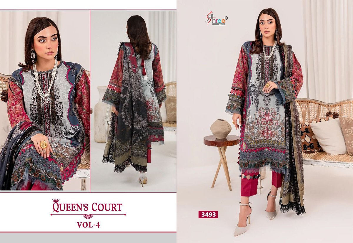 SHREE FAB QUEENS COURT VOL-4 3491 TO 3497 3