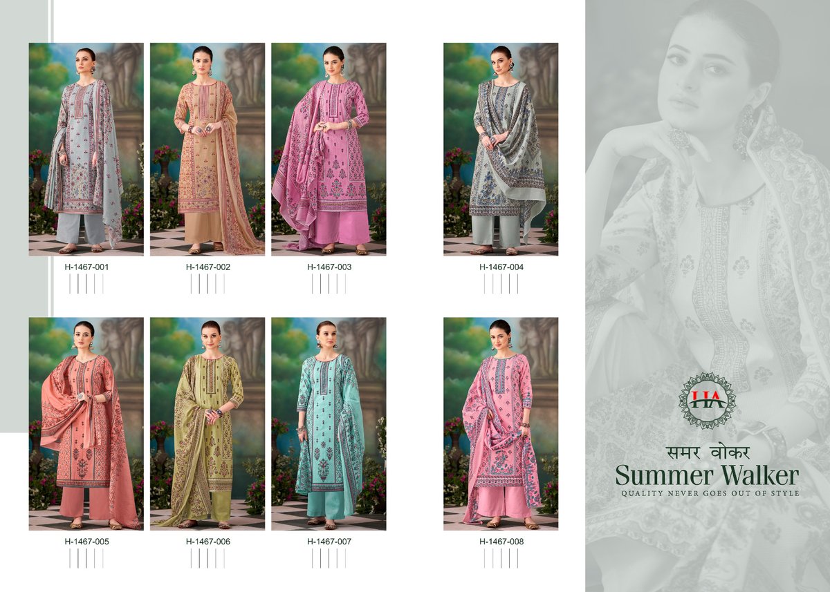 HARSHIT FASHION SUMMER WALKER H-1467-001 TO H-1467-008 9