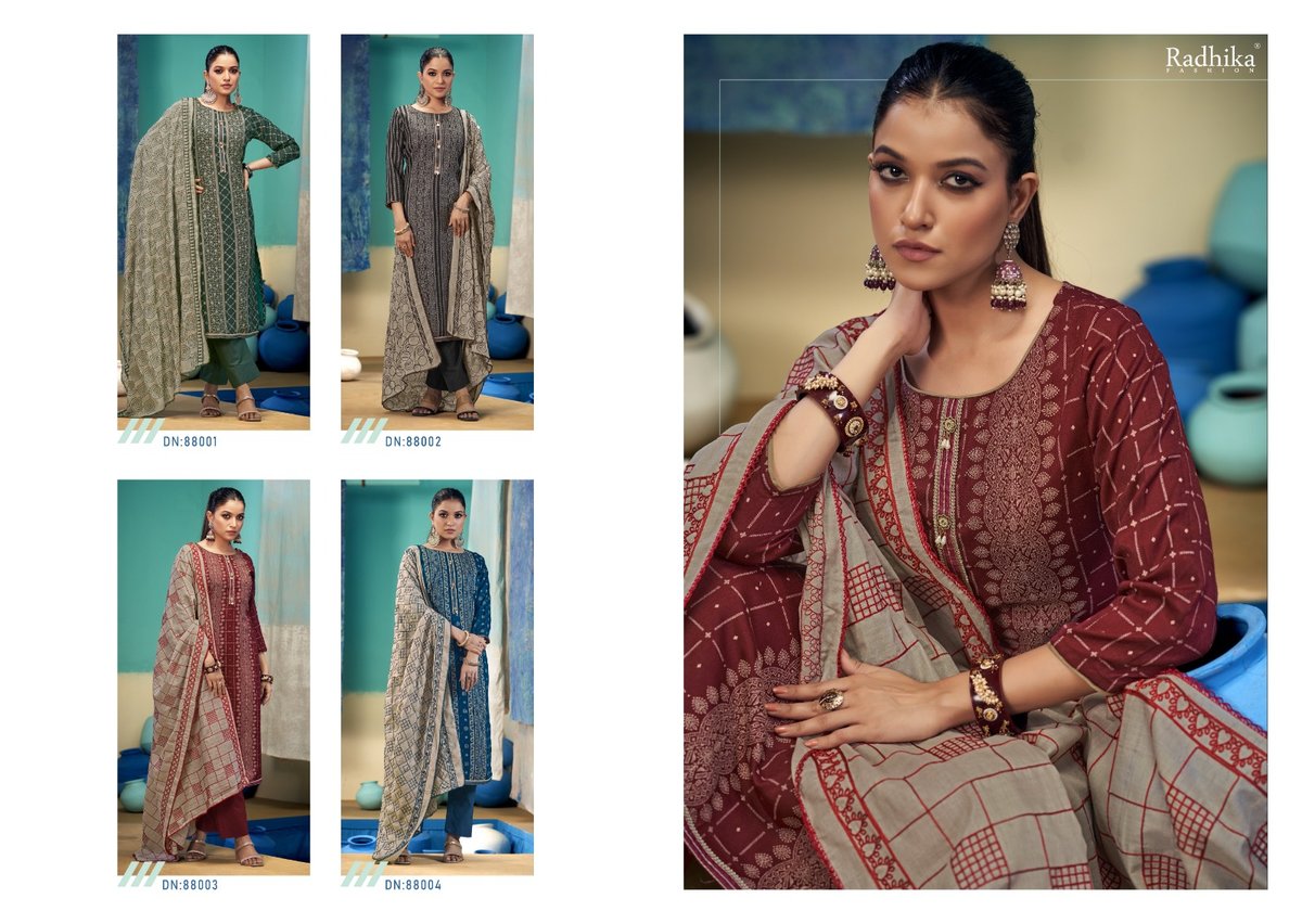 RADHIKA FASHION AZARA BLACK BERRY VOL-10 88001 TO 88004 5