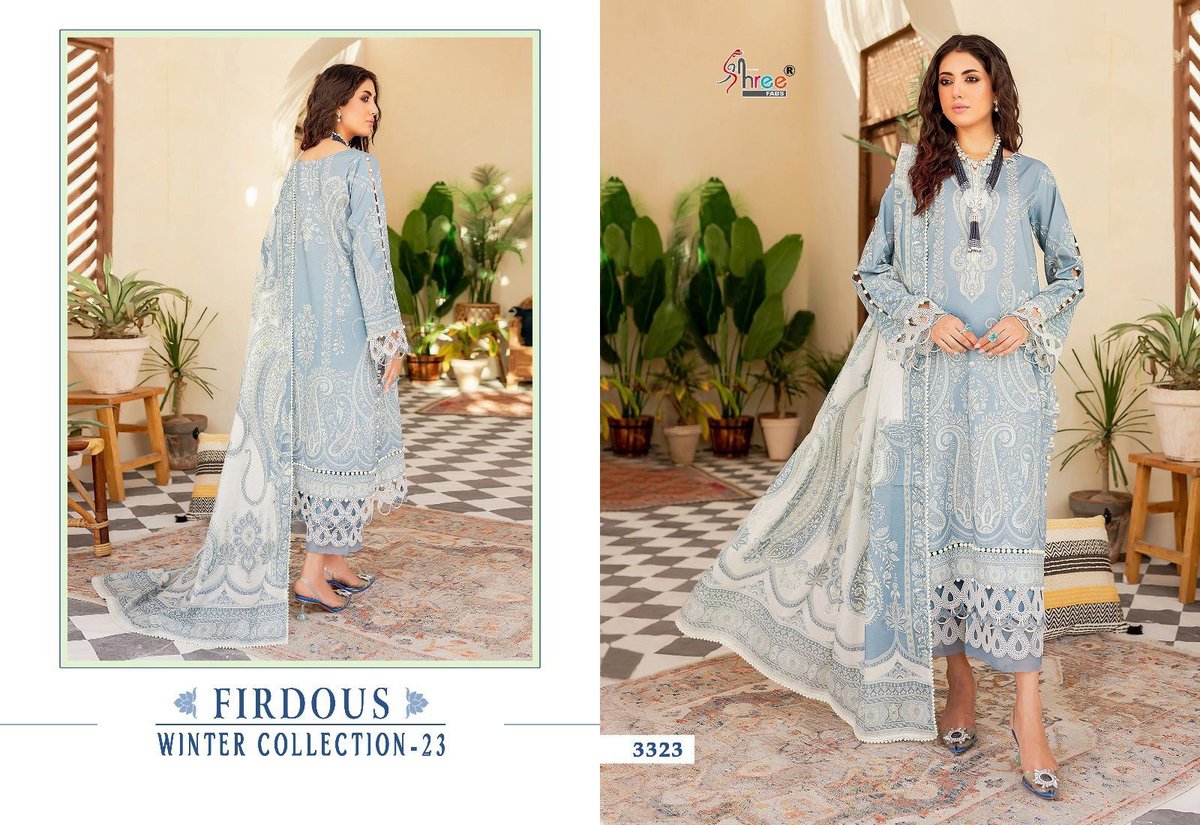 Shree Fab Firdous Winter Collection 23 3322-3329 Series 2