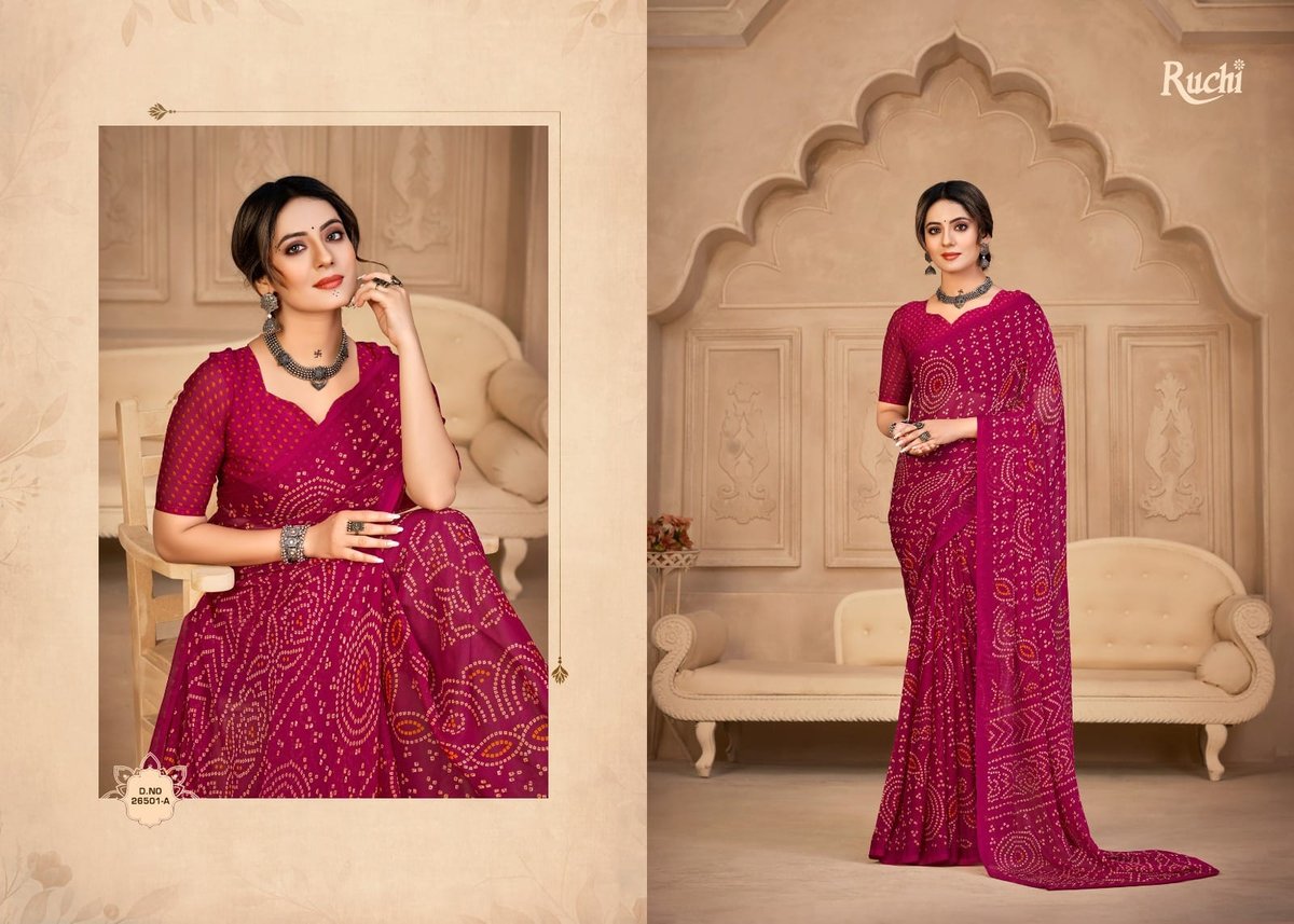 RUCHI STAR CHIFFON 134TH EDITION 26501-A TO 26503-D 1